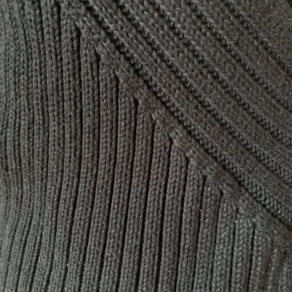 MEXX - Wrap V Neck crossover sweater top Cardigan BLACK - Medium - Picture 4 of 8